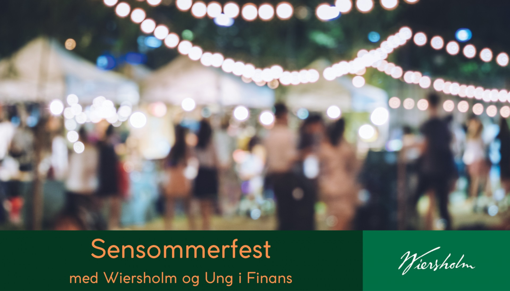 Sensommerfest hos Wiersholm!