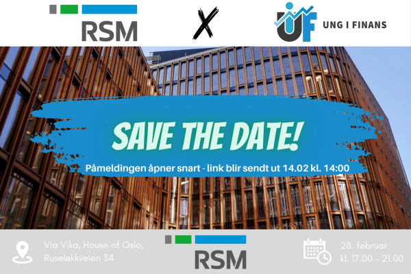 RSM x UiF: Save the date!