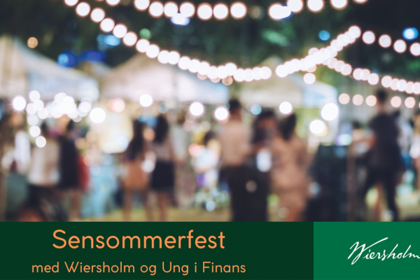 Sensommerfest hos Wiersholm!